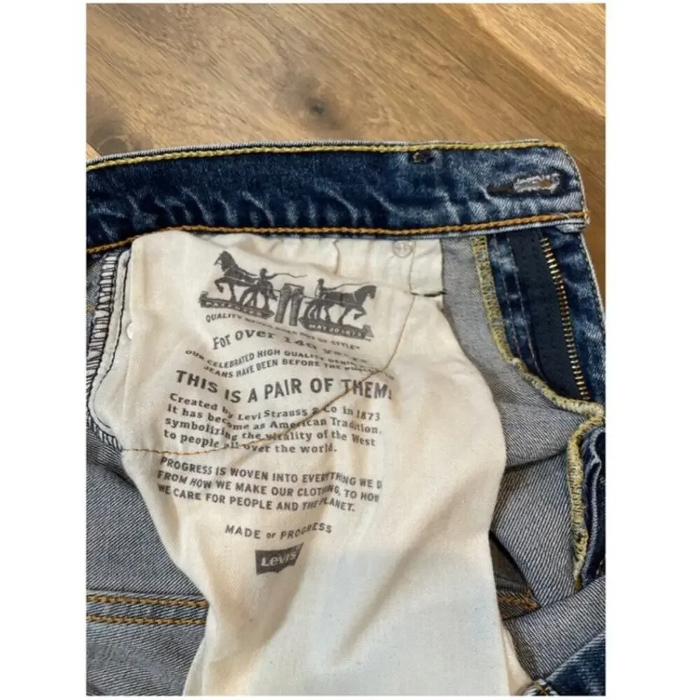 Levi’s 514 Straight Leg Jeans W30 L32 Mid Rise Classic Fit Blue Denim